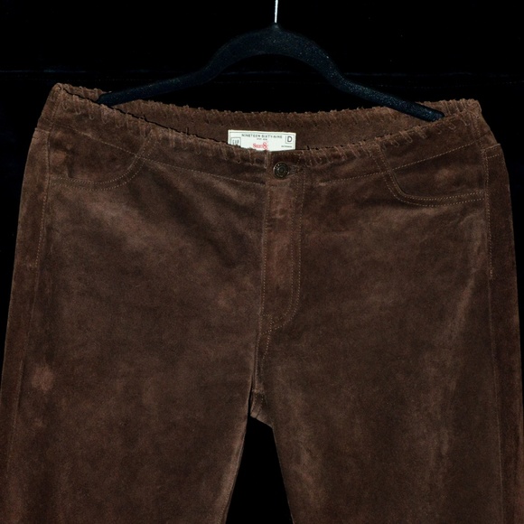1969 Gap Pants - 1969 Gap leather suede pants western stagecoach s8